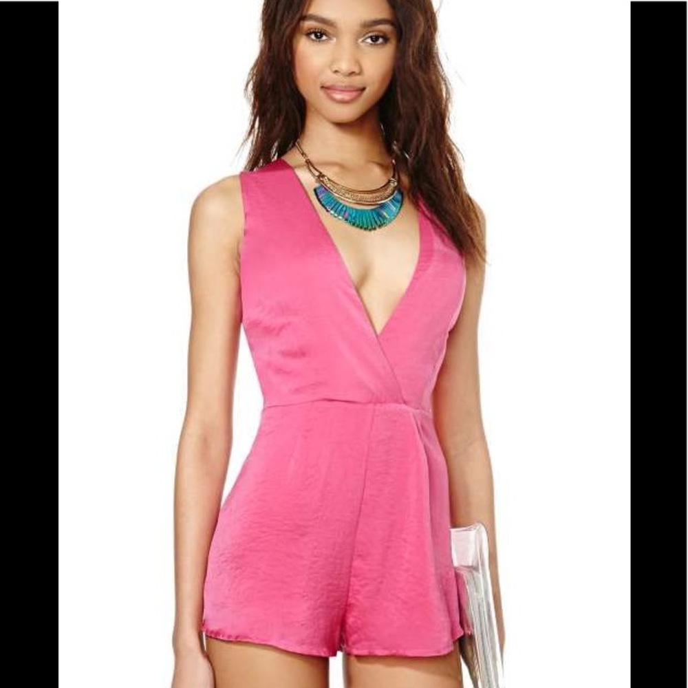 Nasty Gal Pink Romper
